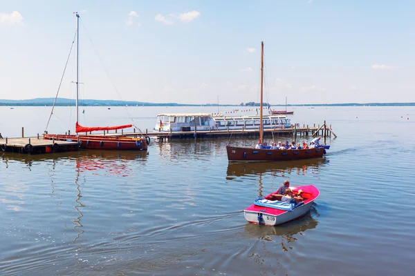 Seeblick am steinhuder meer in niedersachsen — Stockfoto