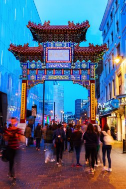Londra, İngiltere, gece mahallesinde