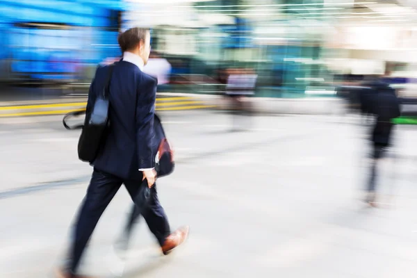 Walking commuters at rush hour — Stock Photo, Image