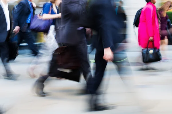 Walking commuters at rush hour — Stock Photo, Image