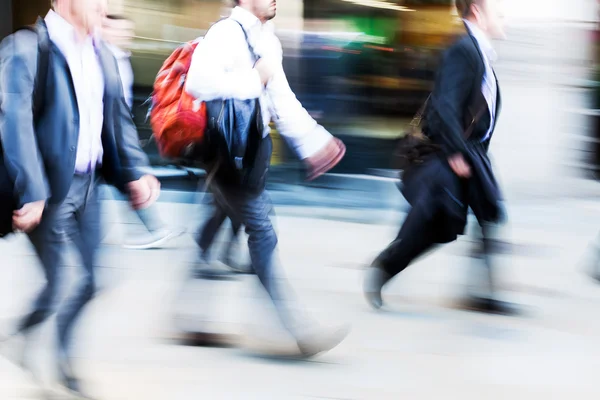 Walking commuters at rush hour — Stock Photo, Image