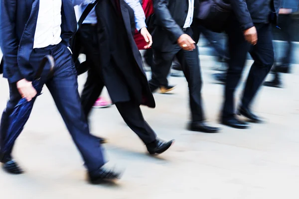 Walking commuters at rush hour — Stock Photo, Image
