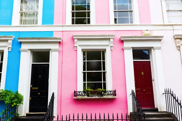 Rij huizen in Notting Hill, Londen — Stockfoto