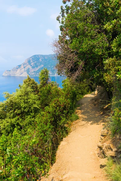 Coastal hiking trail in the Cinque Terre, Italy — Stock Photo, Image