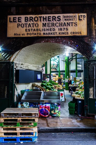 Borough Market w: Southwark, Central London, UK — Zdjęcie stockowe