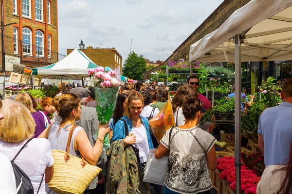 Columbia Road Flower Market en Tower Hamlets, Londres, Reino Unido —  Fotos de Stock