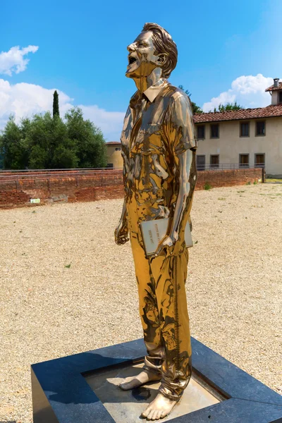 Scultura d'oro al Forte di Belvedere di Firenze — Foto Stock