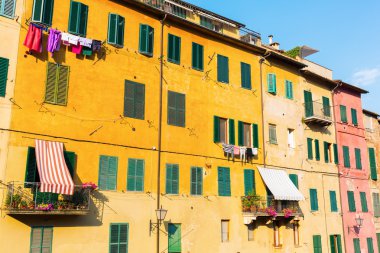 Siena, İtalya 'daki eski binalar