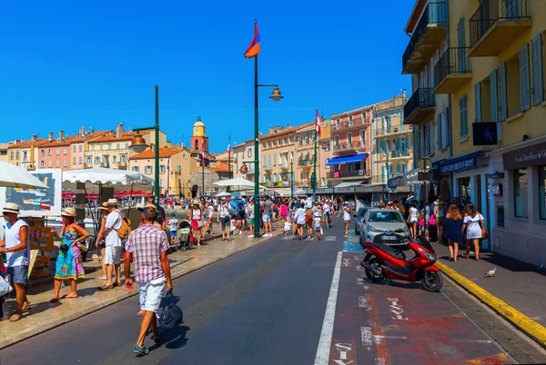 View in the harbor of Saint Tropez, France — Stock Photo, Image
