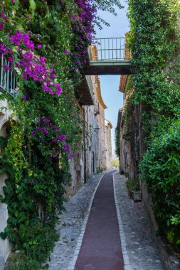 Saint-Paul-de-Vence'nin, Provence, Fransa sokakta