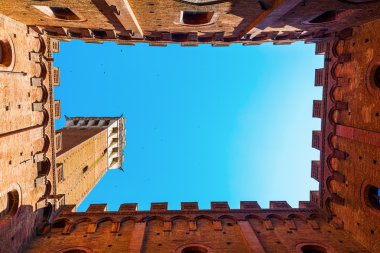 Palazzo Pubblico ile Torre del Mangia Siena, İtalya