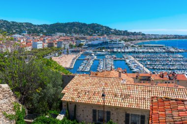 Cannes, Fransa havadan görünümü