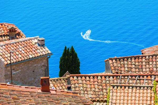 Rooftop view over the village Eze, France — Stock Photo, Image