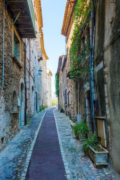 Аллея в Saint-Paul-de-Vence, Provence, France — стоковое фото