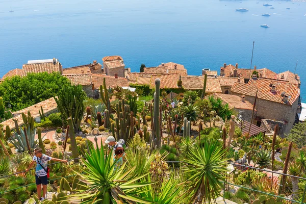 View from the exotique garden in Eze on Cote dAzur — Stock Photo, Image