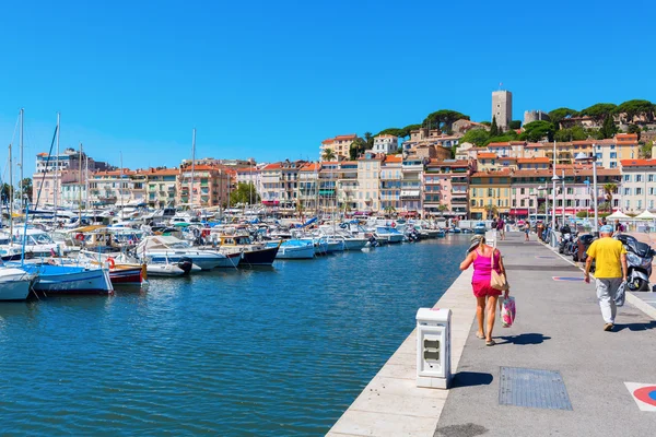 Port w Cannes, Cote dazur, Francja — Zdjęcie stockowe