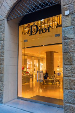 Dior shop in the city center of Florence, Italy