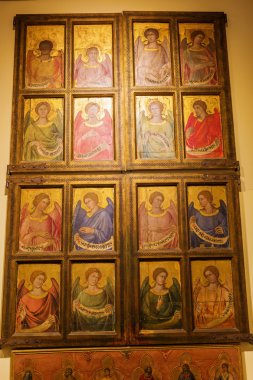 Siena Katedrali müzesinde tarihi resim