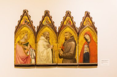 Siena Katedrali müzesinde tarihi resim