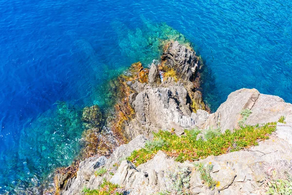 Vista aérea en la costa mediterránea — Foto de Stock