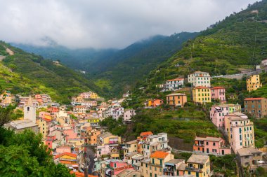 Riomaggiore İtalya havadan görünümü