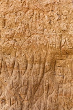 çizik çamur duvar Toskana, İtalya