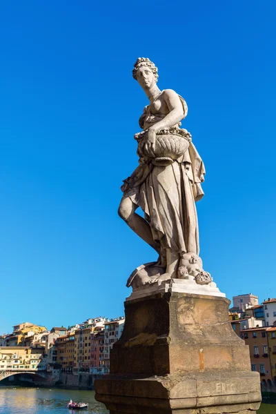 Историческая статуя во Флоренции, Италия — стоковое фото