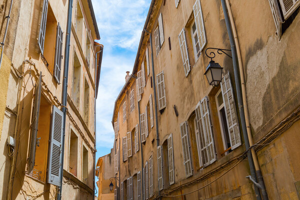 Alley in the old town of Aix en Provence, France