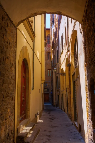 Gate i gamlebyen i Firenze – stockfoto