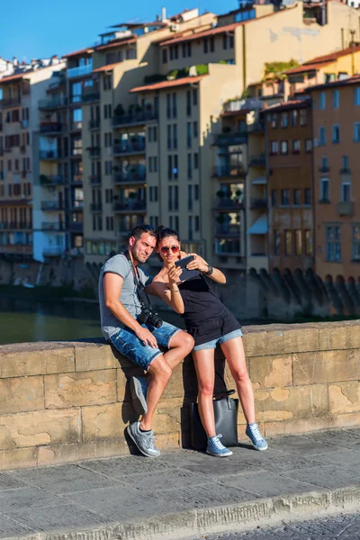 Ponte Santa Trinita in Florenz — Stockfoto