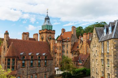 Edinburgh, İskoçya'da pitoresk Dean köy