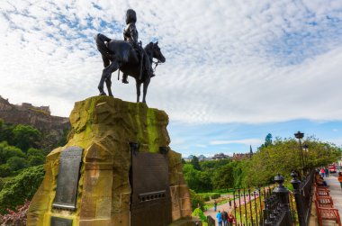 Edinburgh, İskoçya'da Kraliyet İskoç Greys Memorial