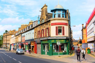 Edinburgh Queensferry Caddesi'nin sokak görünümü