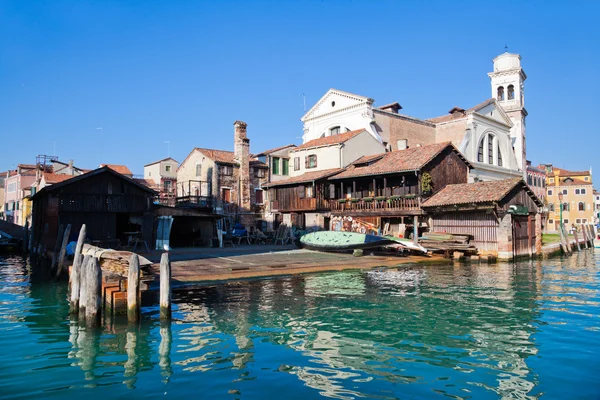Histórico astillero de góndola en Venecia — Foto de Stock