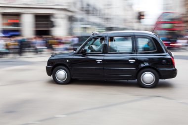 Londra Taksi şehir trafik hareket bulanıklığı