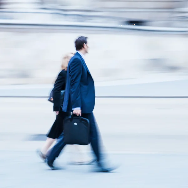 Businessman in motion blur — Stock Photo, Image