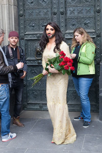 Conchita wurst w Kolonii — Zdjęcie stockowe