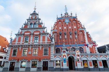 Siyah nokta Unesco içinde evi korumalı eski şehir, Riga, Letonya