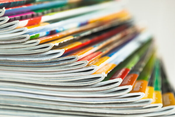 Stack of magazines