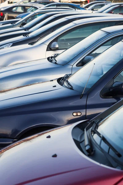 Row of parking cars — Stock Photo, Image