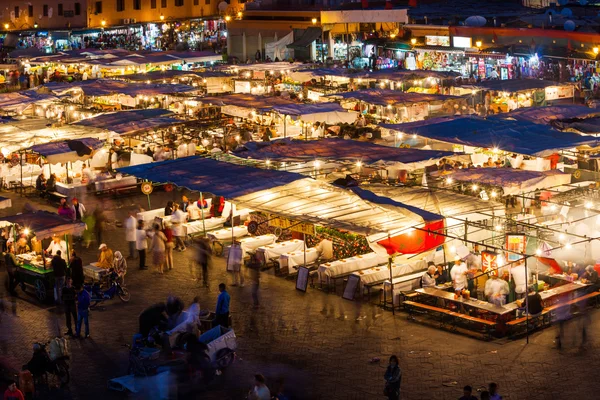 Marakeş, Fas geleneksel cookshops — Stok fotoğraf