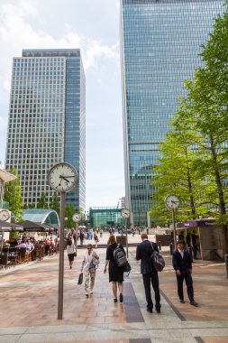 Finans bölgesine Canary Wharf Londra, İngiltere