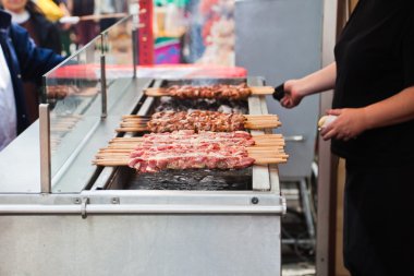 Gıda stand şiş ızgara şehir Festivali ile