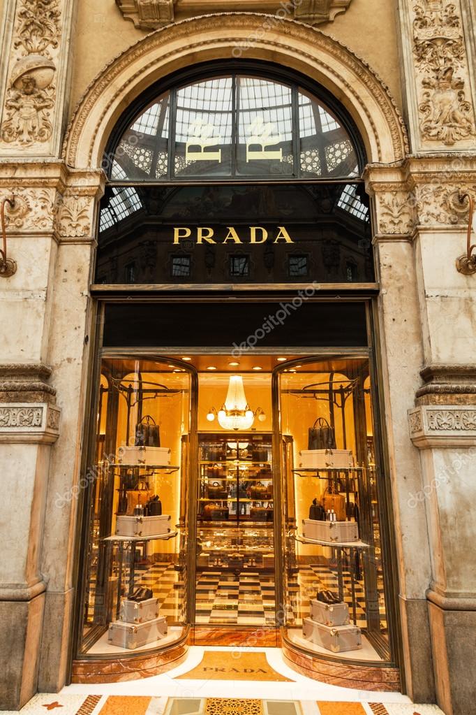 Prada store in Milan, Italy – Stock Editorial Photo © Madrabothair