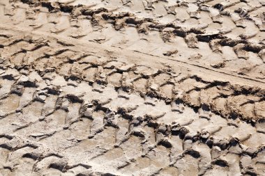Lastik parça inşaat sitesinde