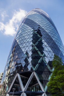 Londra şehrindeki modern gökdelenler