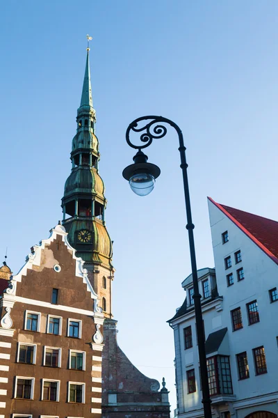 Riga, Letonya eski şehir siyah nokta evi — Stok fotoğraf