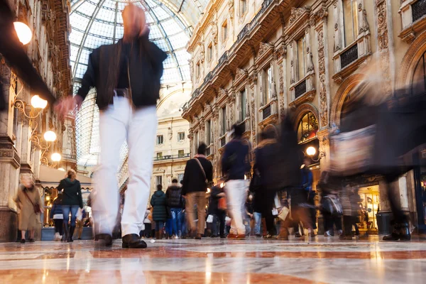 意大利米兰的Galleria Vittorio Emanuele II — 图库照片