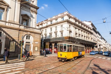 Sokak olay yerinde Teatro alla Scala, Milano, İtalya