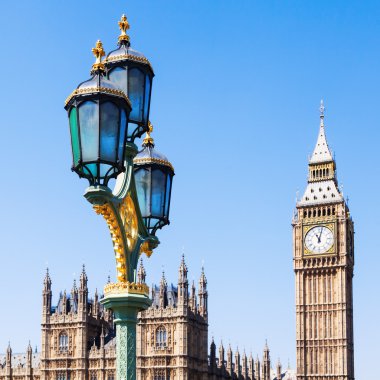Big Ben ile Westminster Sarayı Londra, İngiltere